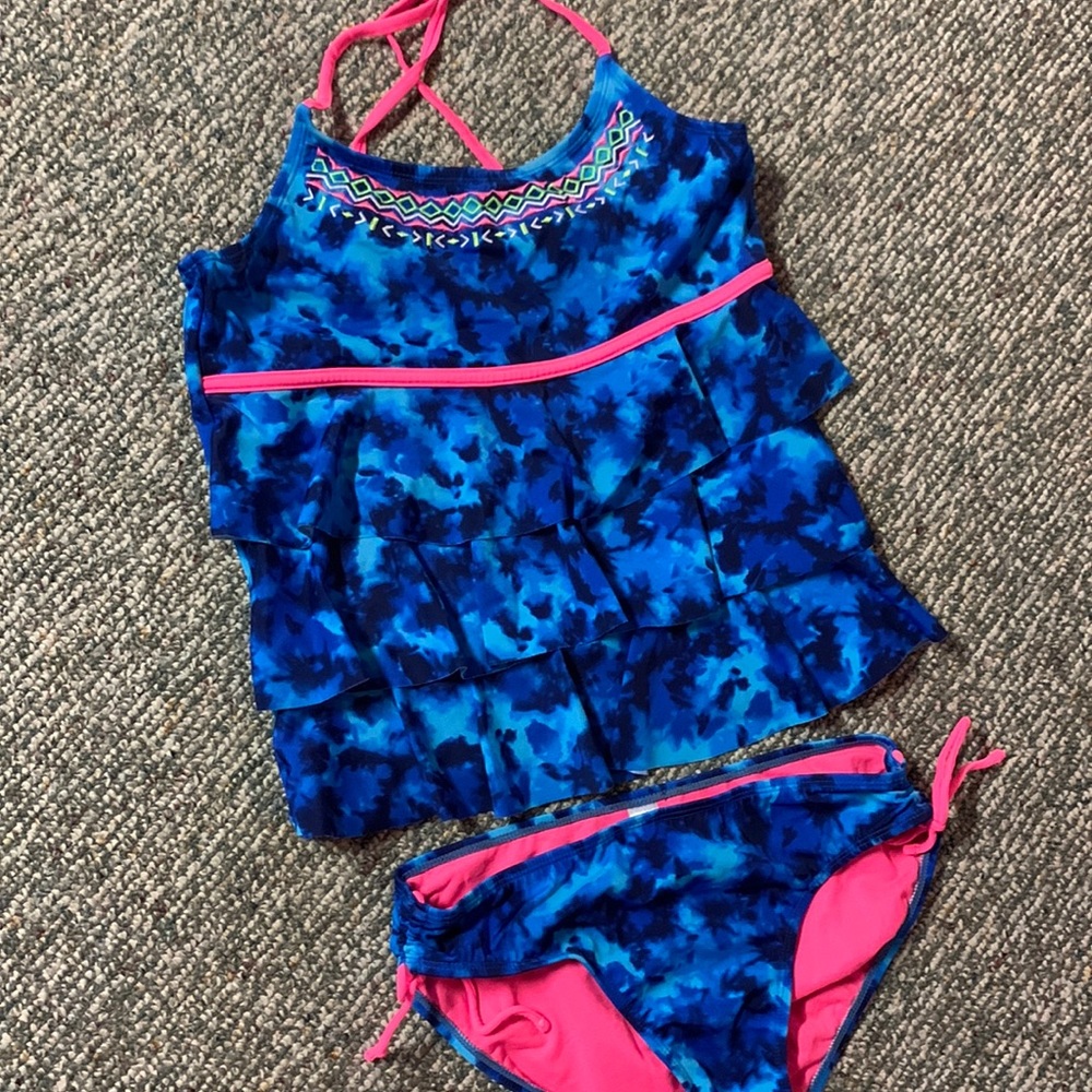 Justice Girls Swimwear Tankini Set (swim suit)